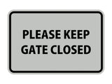 Signs ByLITA Classic Framed Please Keep Gate Closed