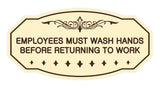 Victorian Employees Must Wash Hands Before Returning To Work Sign
