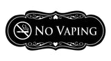 Signs ByLITA Designer No Vaping Sign