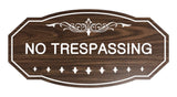 Victorian No Trespassing Sign