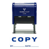 Copy By Date Self Inking Rubber Stamp