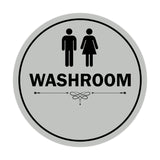 Signs ByLITA Circle Washroom Sign