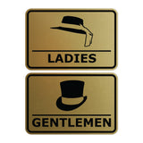 Signs ByLITA Classic Framed Ladies And Gentlemen Sign Set