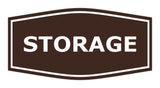 Dark Brown Fancy Storage Sign