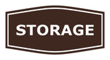 Dark Brown Fancy Storage Sign