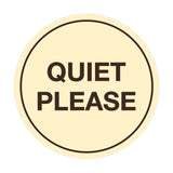 Signs ByLITA Circle Quiet Please Sign