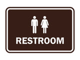 Signs ByLITA Classic Framed Unisex Restroom Sign