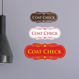 Signs ByLITA Designer Coat Check Sign