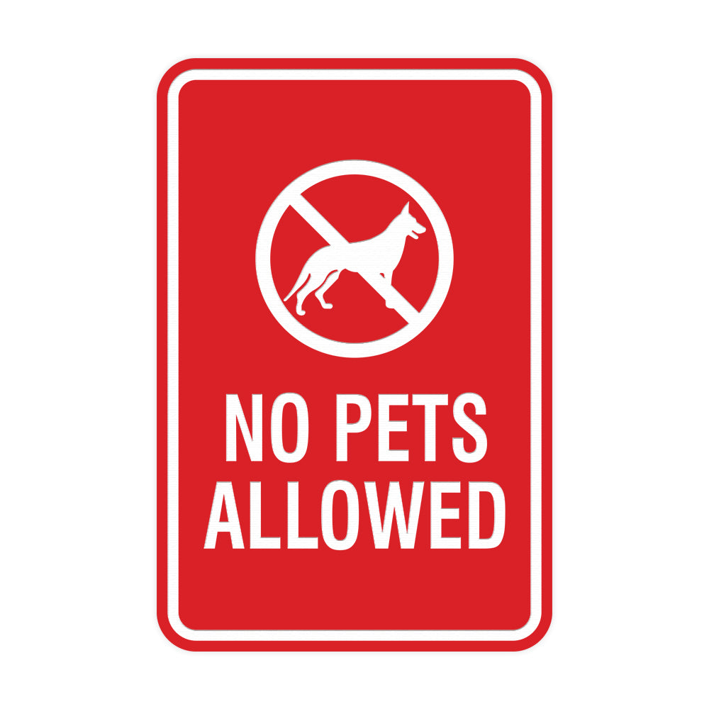 Signs ByLita Classic Framed No Pets Allowed Sign