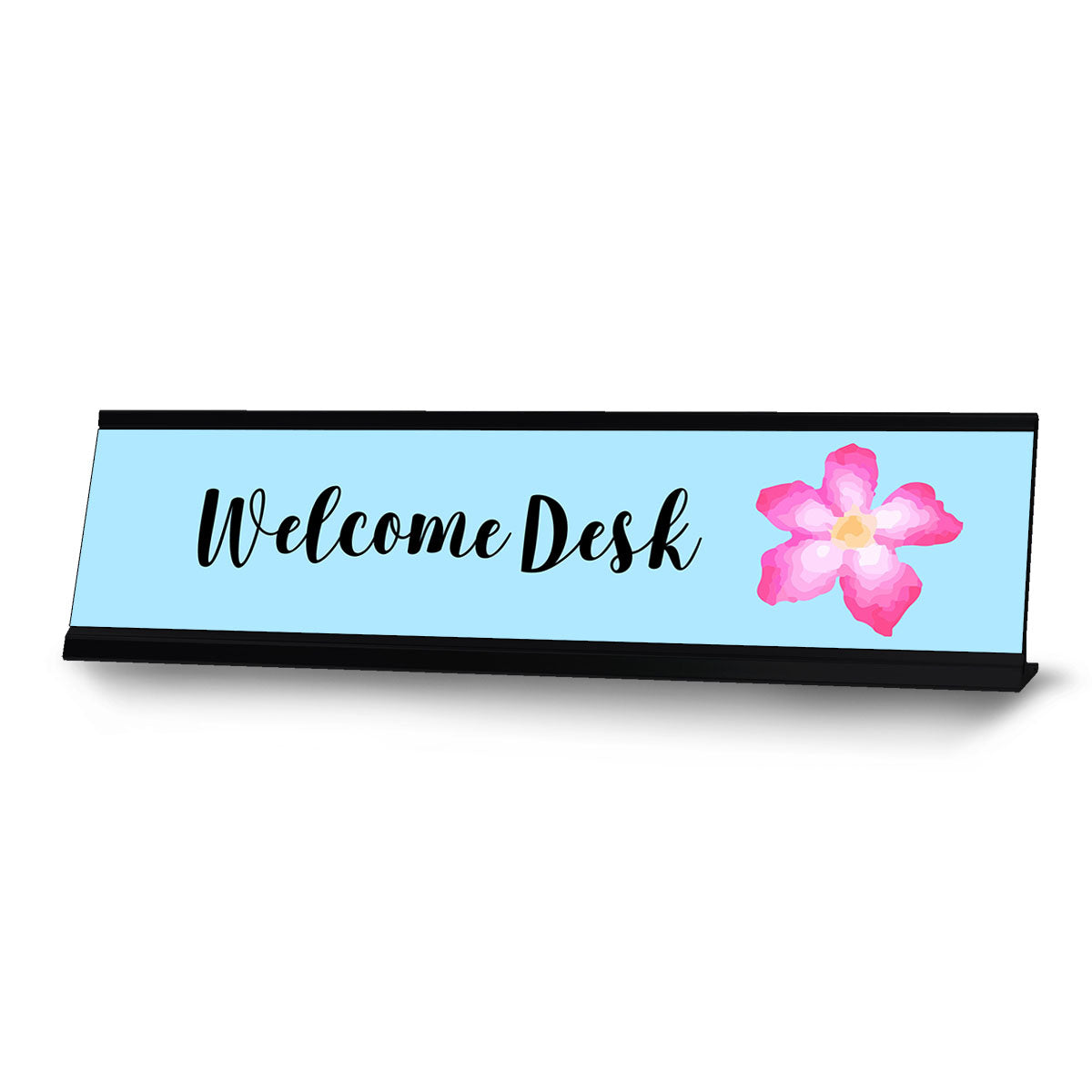 Welcome Desk, Cute Reception Desk Sign (2 x 8")