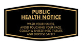 Fancy Public Health Notice Please Wash Your Hands Sign