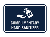 Classic Frame Complimentary Hand Sanitizer Sign
