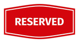 Signs ByLITA Fancy Reserved Sign with Adhesive Tape, Mounts On Any Surface, Weather Resistant, Indoor/Outdoor Use