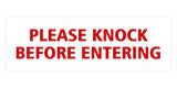 Signs ByLITA Basic Please Knock Before Entering