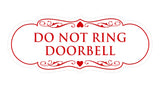 Signs ByLITA Designer Do Not Ring Doorbell Sign