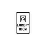 Portrait Round Laundry Room Sign