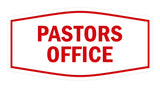 Signs ByLITA Fancy Pastors Office Sign with Adhesive Tape, Mounts On Any Surface, Weather Resistant, Indoor/Outdoor Use