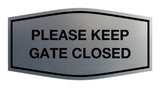 Signs ByLITA Fancy Please Keep Gate Closed Sign