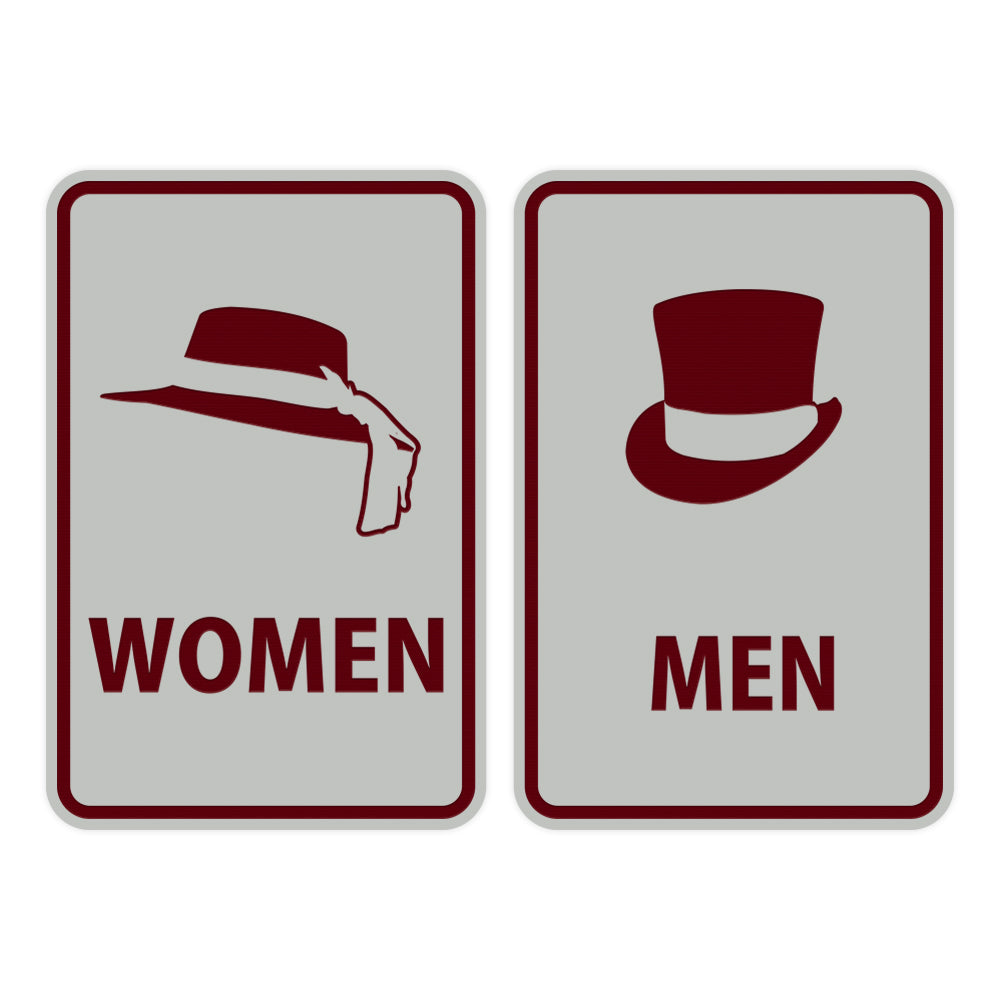 Portrait Round Men / Women Sign Set