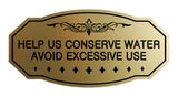 Victorian Help Us Conserve Water Avoid Excessive Use Sign