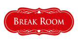 Signs ByLITA Designer Break Room Sign