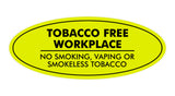 Signs ByLITA Oval Tobacco Free Workplace No Smoking Sign
