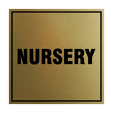 Square Nursery Sign with Adhesive Tape, Mounts On Any Surface, Weather Resistant