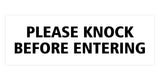 Signs ByLITA Basic Please Knock Before Entering