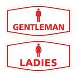 Signs ByLITA Fancy Ladies and Gentlemen Sign Set, 2-Pack