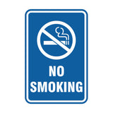 Portrait Round No Smoking Sign