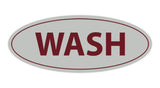 Oval Wash Sign