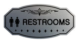 Victorian Unisex Restroom Sign