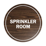 Signs ByLITA Circle Sprinkler Room Sign