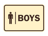 Signs ByLITA Classic Boys (male bathroom icon) Sign