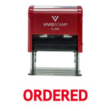 Ordered Self Inking Rubber Stamp