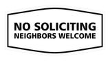 Signs ByLITA Fancy No Soliciting Neighbors Welcome Sign
