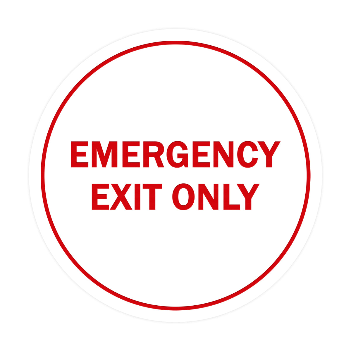 Signs ByLITA Circle Emergency Exit Only Sign – All Quality signs-bylita-circle-emergency-exit-only-sign-all-quality