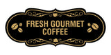 Designer Fresh Gourmet Coffee Wall or Door Sign