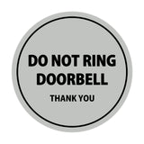 Signs ByLITA Circle Do Not Ring Doorbell Sign