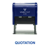 Blue Quotation Office Self Inking Rubber Stamp