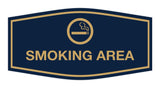 Signs ByLITA Fancy Smoking Area Sign