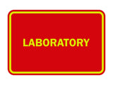 Signs ByLITA Classic Framed Laboratory Sign