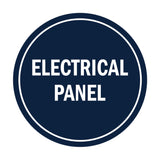 Signs ByLITA Circle Electrical Panel Sign