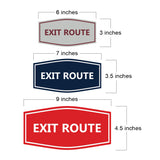 Signs ByLITA Fancy Exit Route Sign