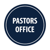 Signs ByLITA Circle Pastors Office Sign
