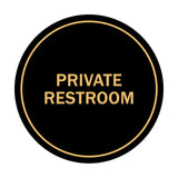 Signs ByLITA Circle Private Restroom Sign