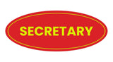 Signs ByLITA Oval Secretary Sign
