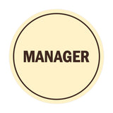 Signs ByLITA Circle Manager Sign