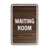 Portrait Round Waiting Room Sign