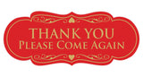 Designer THANK YOU Please Come Again Sign